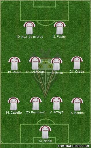 Albacete B., S.A.D. football formation