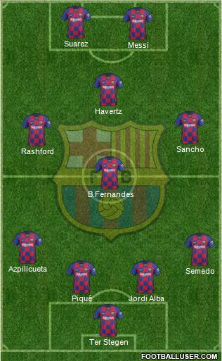 F.C. Barcelona Formation 2020
