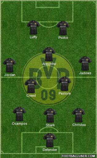 Borussia Dortmund Formation 2020