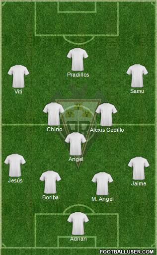 Albacete B., S.A.D. football formation