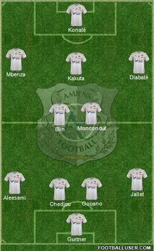Amiens Sporting Club Football Formation 2020