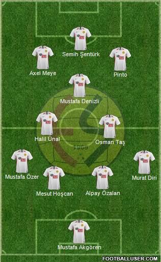 Eskisehirspor 4-1-2-3 football formation