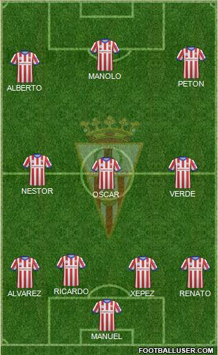 Algeciras C.F. football formation