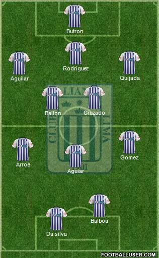 C Alianza Lima football formation