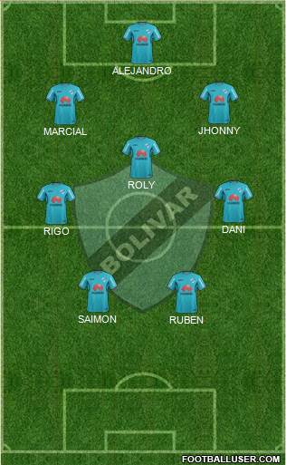 C Bolívar football formation