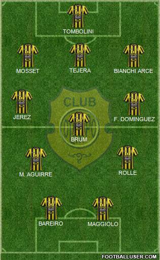 Olimpo de Bahía Blanca football formation