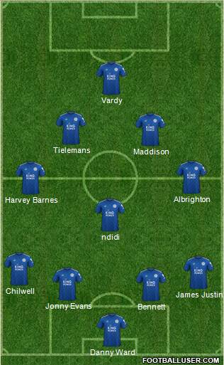 Leicester City Formation 2020