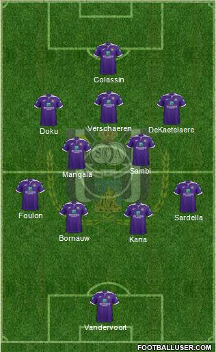 RSC Anderlecht Formation 2020