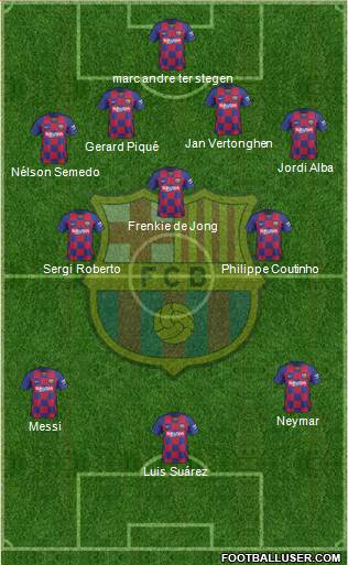 F.C. Barcelona Formation 2020