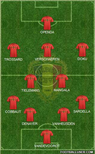 Belgium Formation 2020