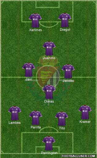 R. Valladolid C.F., S.A.D. football formation