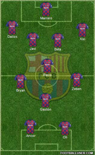 F.C. Barcelona Formation 2020