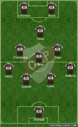 Platense football formation