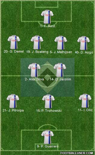 Hamburger SV football formation