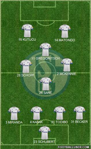 FC Schalke 04 Formation 2020