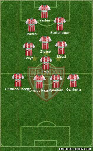 Club Deportivo Necaxa football formation