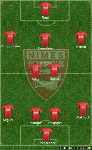 Nîmes Olympique Formation 2020