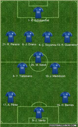 Leicester City Formation 2020