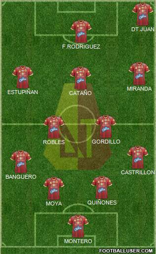 CC Deportes Tolima Formation 2020