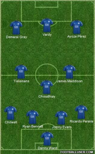 Leicester City Formation 2020