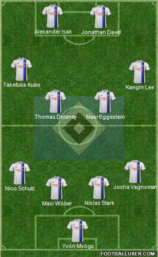 Hamburger SV football formation