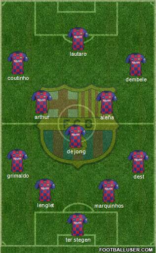 F.C. Barcelona Formation 2020