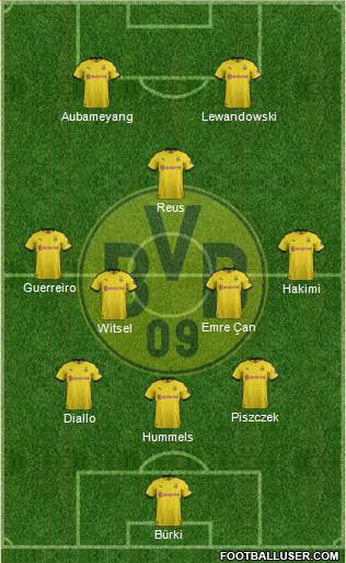 Borussia Dortmund Formation 2020