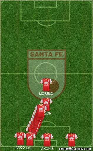 Santa Fe CD football formation