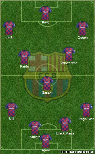 F.C. Barcelona Formation 2020
