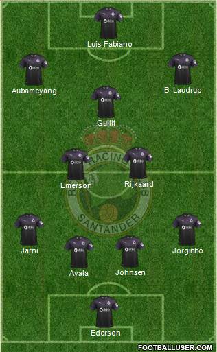 R. Racing Club S.A.D. football formation