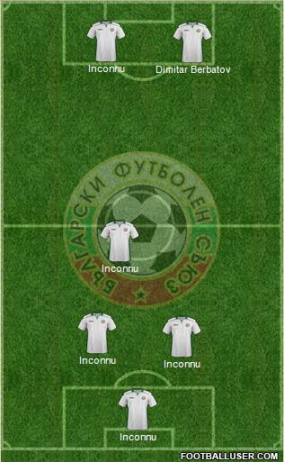 Bulgaria 4-4-2 football formation