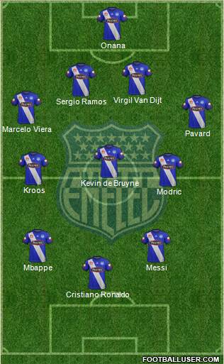 CS Emelec football formation