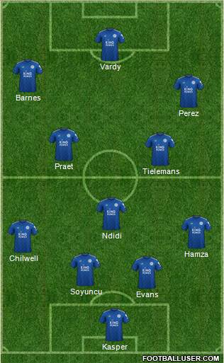 Leicester City Formation 2020
