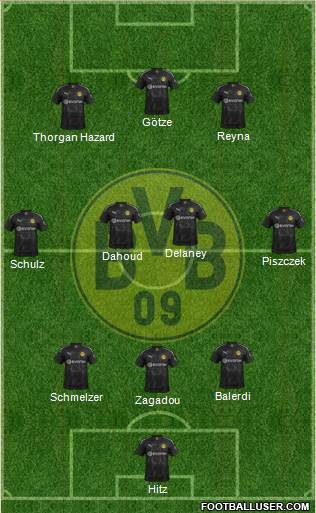 Borussia Dortmund Formation 2020