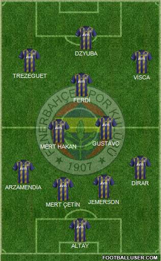 Fenerbahçe SK Formation 2020