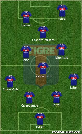 Tigre football formation