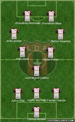 Liga Deportiva Alajuelense football formation