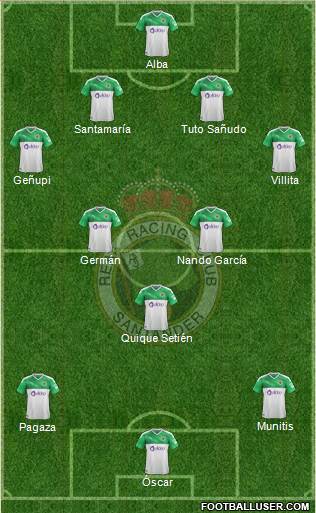 R. Racing Club S.A.D. football formation