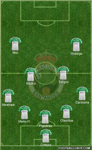 R. Racing Club S.A.D. football formation