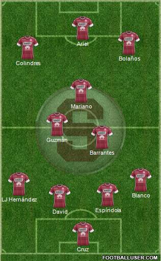 CD Saprissa football formation