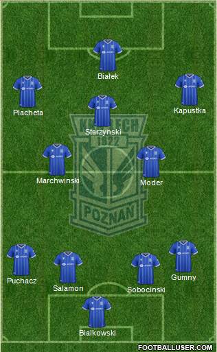 Lech Poznan football formation