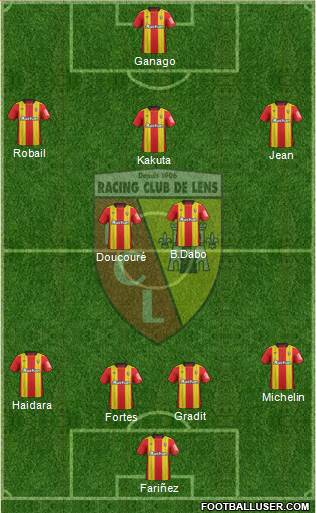 Racing Club de Lens football formation