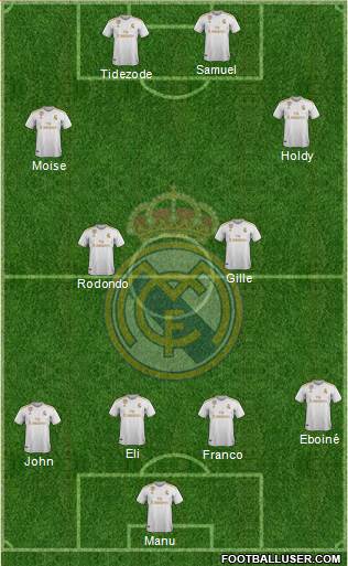 R. Madrid Castilla football formation