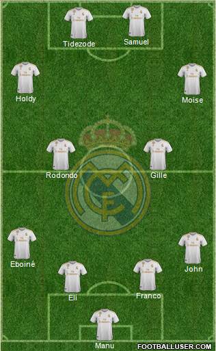 R. Madrid Castilla football formation