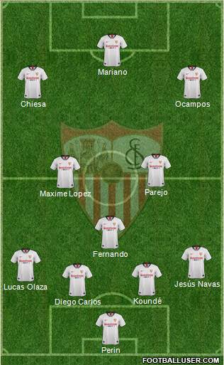 Sevilla F.C., S.A.D. Formation 2020