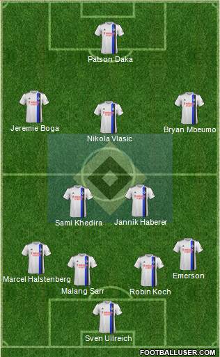 Hamburger SV football formation