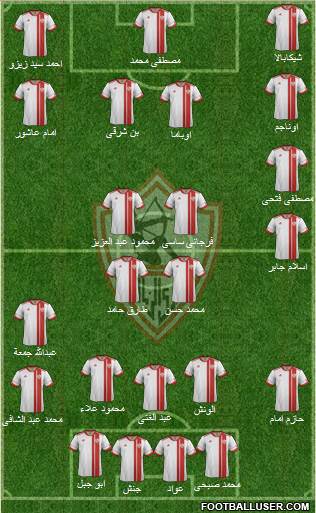 Zamalek Sporting Club football formation