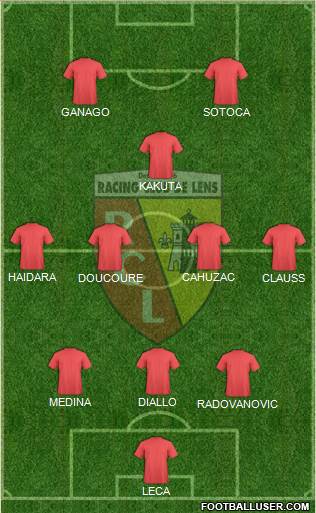 Racing Club de Lens football formation