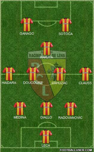 Racing Club de Lens football formation