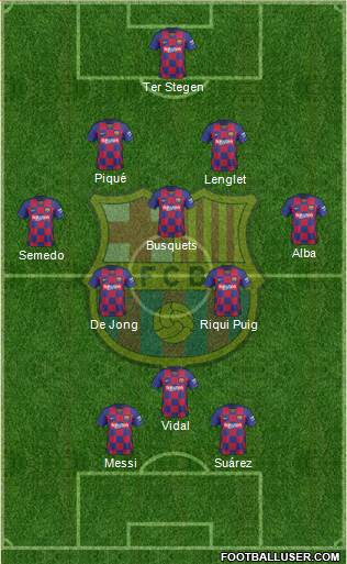 F.C. Barcelona Formation 2020